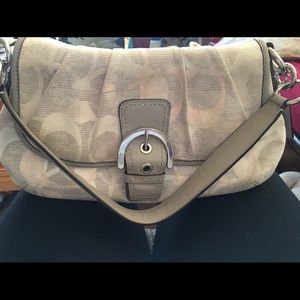 Cute multicolored Coach purse.